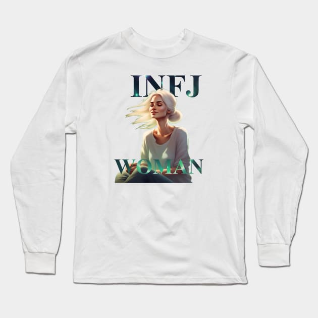 Infj Woman Personality Type Long Sleeve T-Shirt by Infj Merch